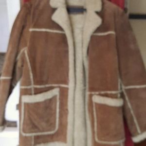 Men's swede shearling jacket